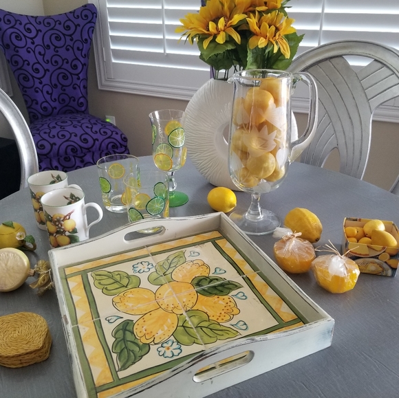 Lemon design Tray - Picture 4 of 4